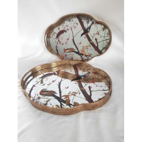 6779 -TEPSİ AKRİLİK 2Lİ FIRFIR OVAL-AROW