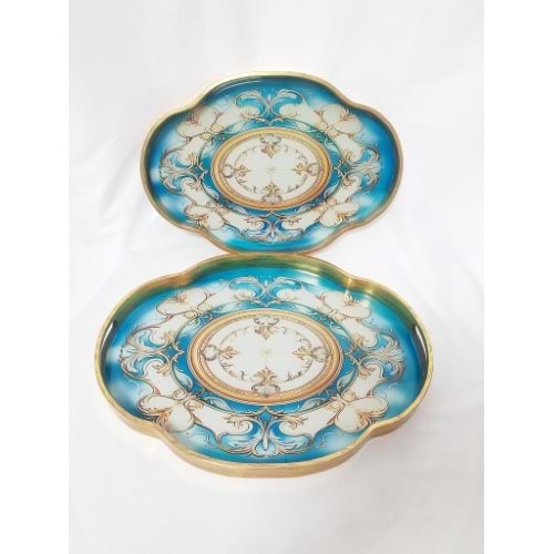 6794 -TEPSİ AKRİLİK 2Lİ FIRFIR OVAL-AROW