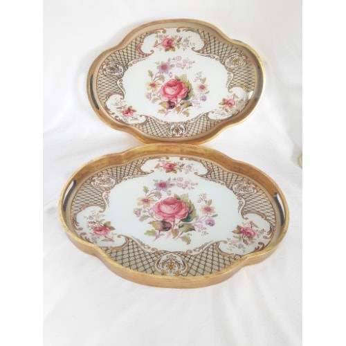 6796 -TEPSİ AKRİLİK 2Lİ FIRFIR OVAL-AROW