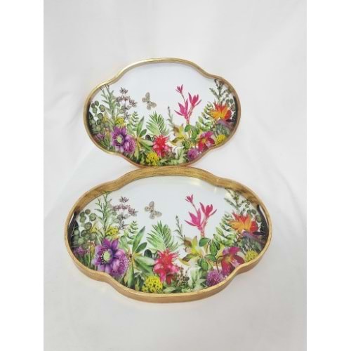 6797 -TEPSİ AKRİLİK 2Lİ FIRFIR OVAL-AROW