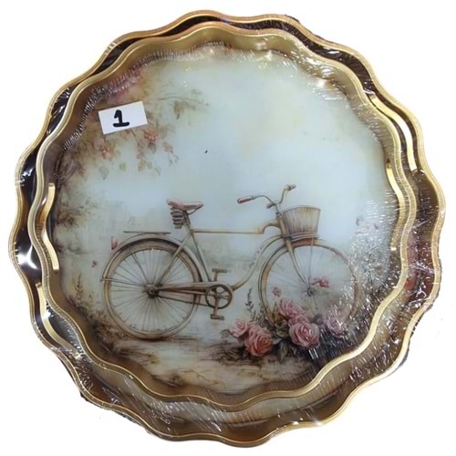 AVR.01 -AKRİLİK 2Lİ FIRFIR TEPSİ -AVRORA