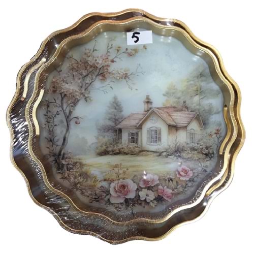 AVR.05 -AKRİLİK 2Lİ FIRFIR TEPSİ -AVRORA