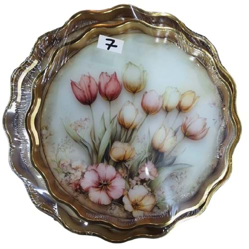 AVR.07 -AKRİLİK 2Lİ FIRFIR TEPSİ -AVRORA