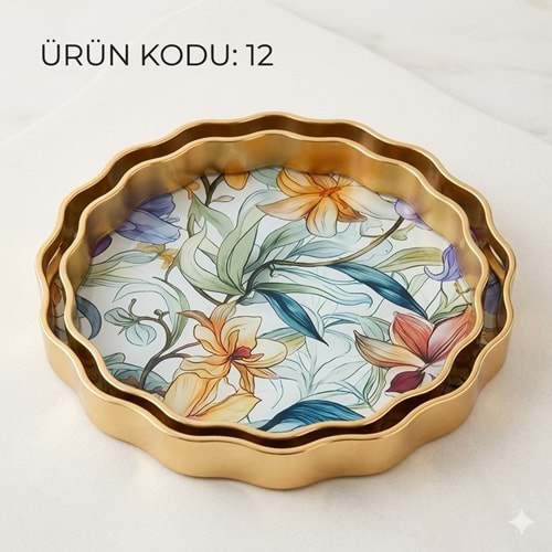 AVR.12 -AKRİLİK 2Lİ FIRFIR TEPSİ -AVRORA