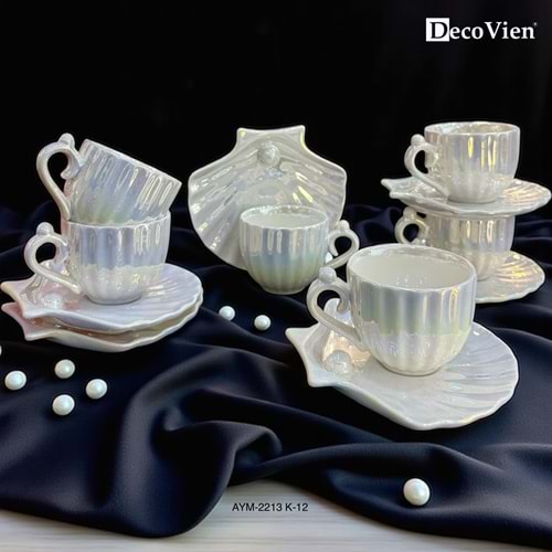 2213 -KAHVE FİNCANI PORS. İNCİLİ SADE -AYMET