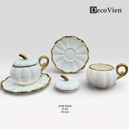 3403 -KAHVE FİNCANI 2Lİ PORS. -AYMET