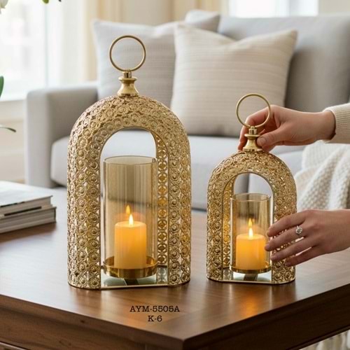 5505A -DEKOR ŞAMDAN 2Lİ GOLD-AYMET