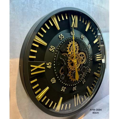 3594-DUVAR SAATİ ÇARKLI 80CM -AYMET
