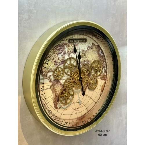 3597-DUVAR SAATİ ÇARKLI 60CM -AYMET