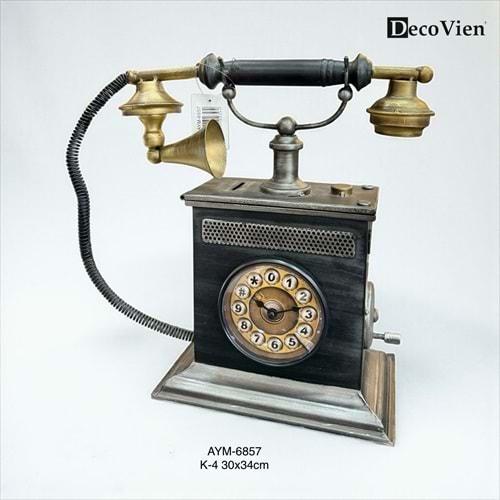 6857-TELEFON SAAT DEKOR -AYMET