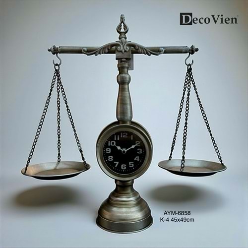 6858-TERAZİ SAAT DEKOR -AYMET