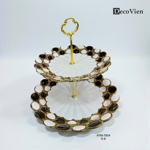 7604 -SUNUM TABAK DEKOR 2 KATLI -AYMET