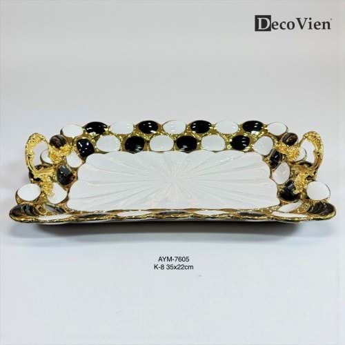 7605 -SUNUM TABAK DEKOR DİKT. 35*22 -AYMET