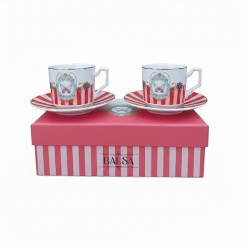 1021 -KAHVE FİNCANI 2Lİ KRMZ.KLBK -BALSA