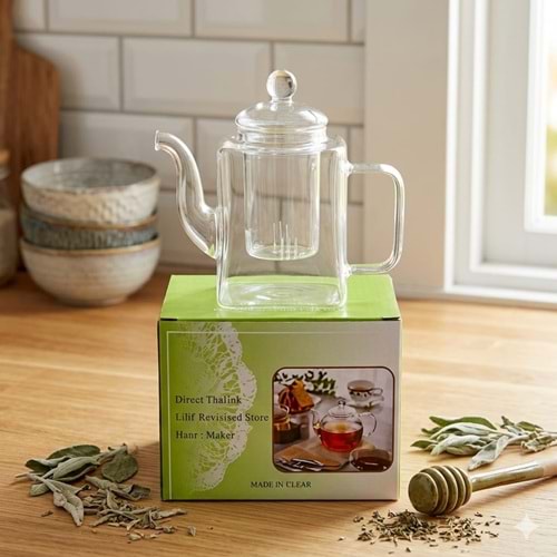 3168- CAM DEMLİK KÖŞELİ 400ML-CEMRE