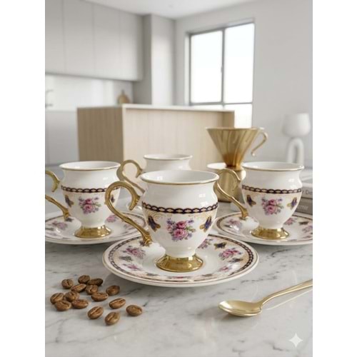 WY.103.P-KAHVE FİNCANI PORS PEMBE -ÇİFTÇİ
