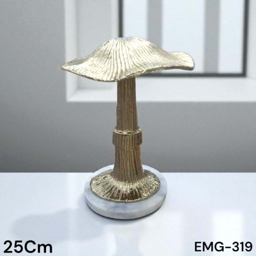 EMG.319.AL -DEKOR OBJE MANTAR GOLD -EMG