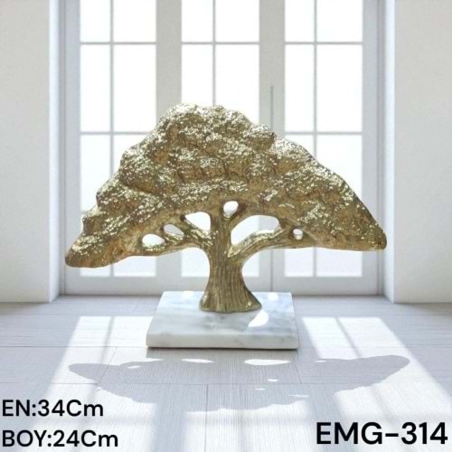 EMG.314S.AL -DEKOR AĞAÇ OBJE GOLD -EMG