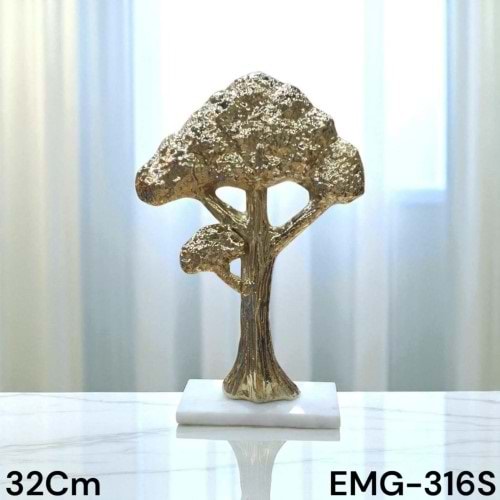 EMG.316S.AL -DEKOR AĞAÇ OBJE GOLD -EMG