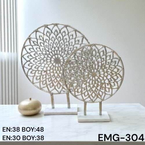 EMG.304.GM -DEKOR OBJE 2 Lİ GMŞ -EMG