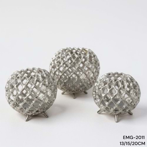 EMG.2011.G -DEKOR OBJE MUMLUK 3LÜ GMŞ -EMG