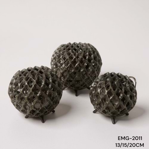 EMG.2011.E -DEKOR OBJE MUMLUK 3LÜ ESKT -EMG