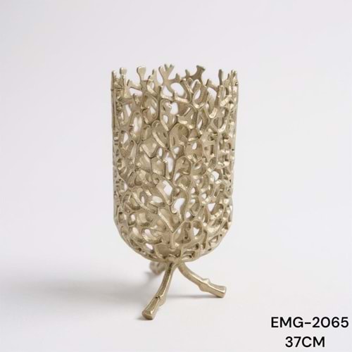 EMG.2065.A -DEKOR VAZO TEKLİ AYAKLI GOLD -EMG