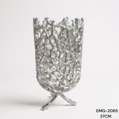 EMG.2065.G -DEKOR VAZO TEKLİ AYAKLI GMŞ -EMG