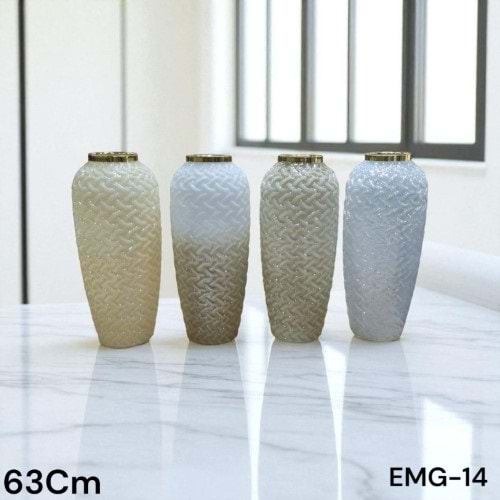 EMG.14.KH -CAM VAZO 63 CM KAHVE -EMG