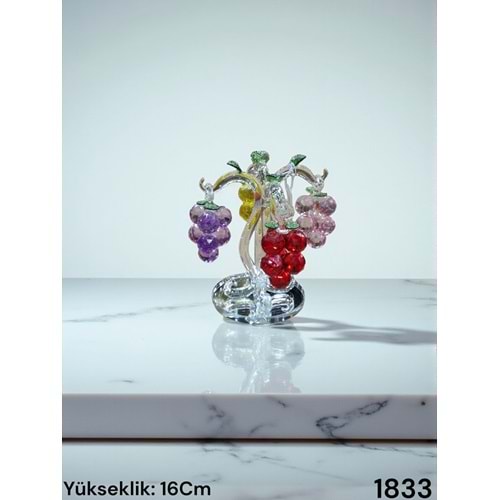 1833-KRİSTAL ÜZÜM AĞACI RENKLİ -FURKAN
