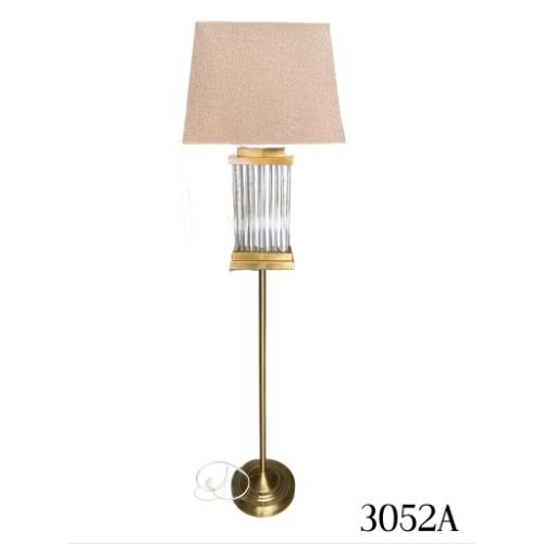 3052.A-ABAJUR KRİSTL.TAŞLI GOLD -FURKAN