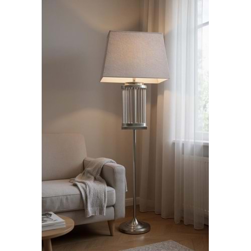 3052.B-ABAJUR KRİSTL.TAŞLI GMŞ. -FURKAN