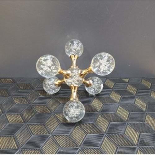3020.A-KRİSTAL DAMLA TAŞ BYK. GOLD -FURKAN
