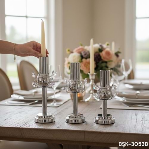 3083.B-KRİST.ŞAMDAN 3LÜ MTL AYAK GMŞ -FURKAN