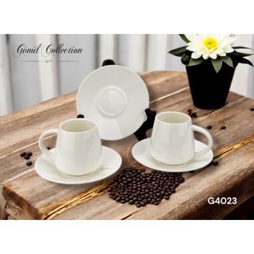 4023-KAHVE FİNCANI PORS SADE-GÖNÜL