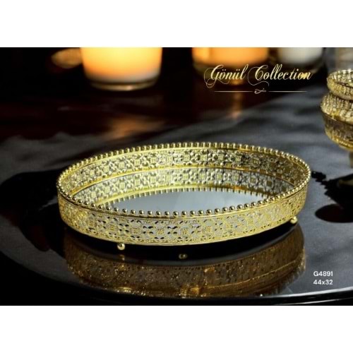 4891 -DEKOR SUNUMLUK DİKT GOLD 44*32 -GÖNÜL