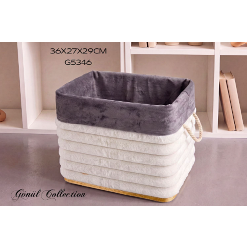 5346 -BAMBU ÇAMAŞIR SEPETİ 34*24*27 -GÖNÜL