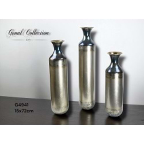 4941-DEKOR VAZO METAL BYK 72CM -GÖNÜL