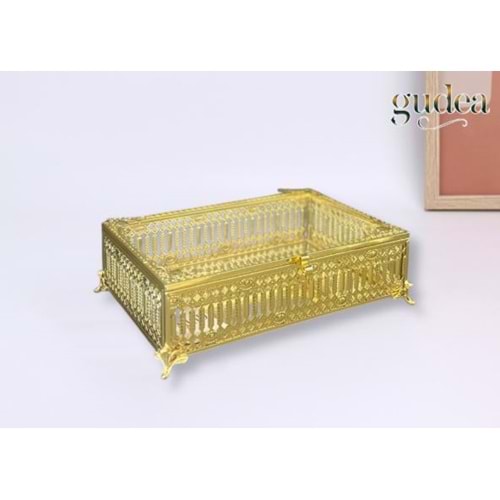 ERN.12.A -CAM ÇİKOLATALIK SANDIK GOLD -GÜVEN