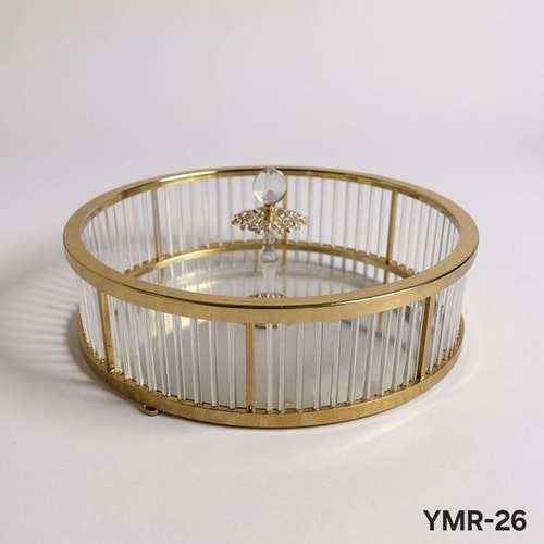 YMR.26.A -CAM ÇİKOLATALIK SANDIK GOLD -GÜVEN