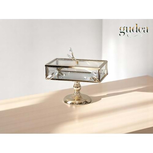 YMR.57.A -CAM ÇİKOLATALIK AYAKLI GOLD -GÜVEN