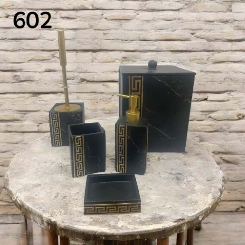 602-BANYO TK.VERSACE SİYAH -İNCİ