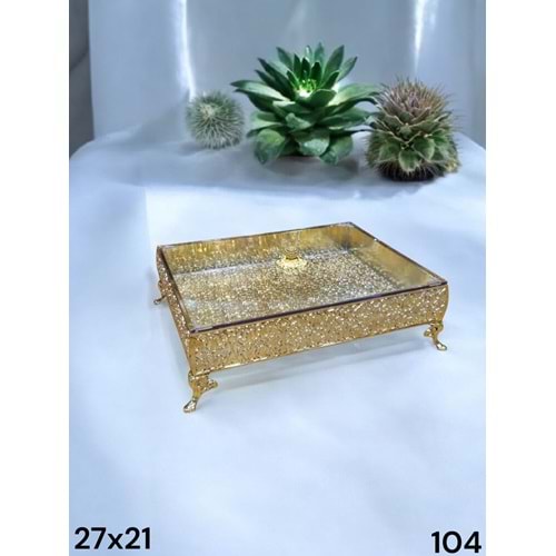 104-ÇİKOLATALIK DİKT.KUTU GOLD -İNCİ