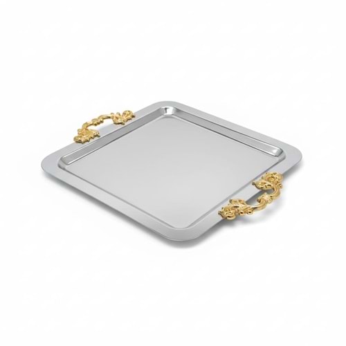 747-SUNUMLUK SAPLI KARE İNOX -İNCİ