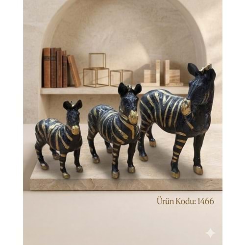 1466.SY -BİBLO 3LÜ ZEBRA AİLESİ SYH -İNCİ