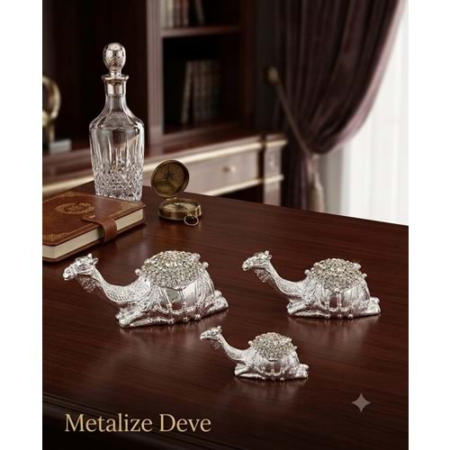 201-METALİZE DEVE 3 LÜ -İNCİ
