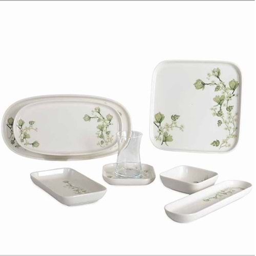 1024 -KAHVALTI TK.KARE DESENLİ FREESA -İPEK