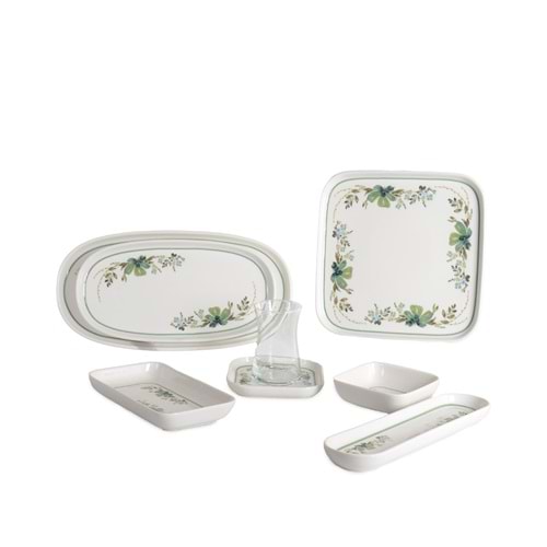 1026 -KAHVALTI TK.KARE DESENLİ YONCA -İPEK