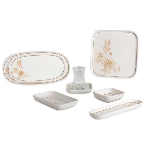 1031 -KAHVALTI TK.KARE DESENLİ ALMINA -İPEK