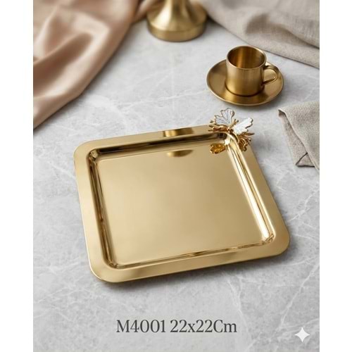M.4001-SUNUM KROM KARE GOLD KLBK -MANOR